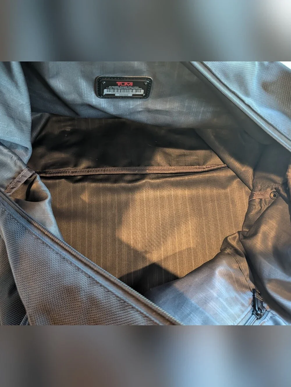 TUMI Nylon Duffle Bag Black Medium Size